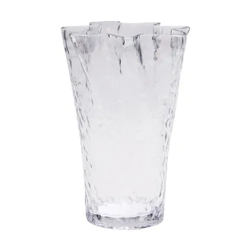 Ruffle Vase - Clear - Hübsch Interior