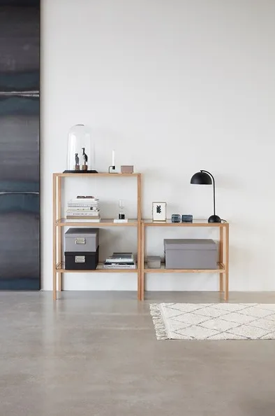 Teppich 90x150 cm, Weiß-grau Hübsch Interior