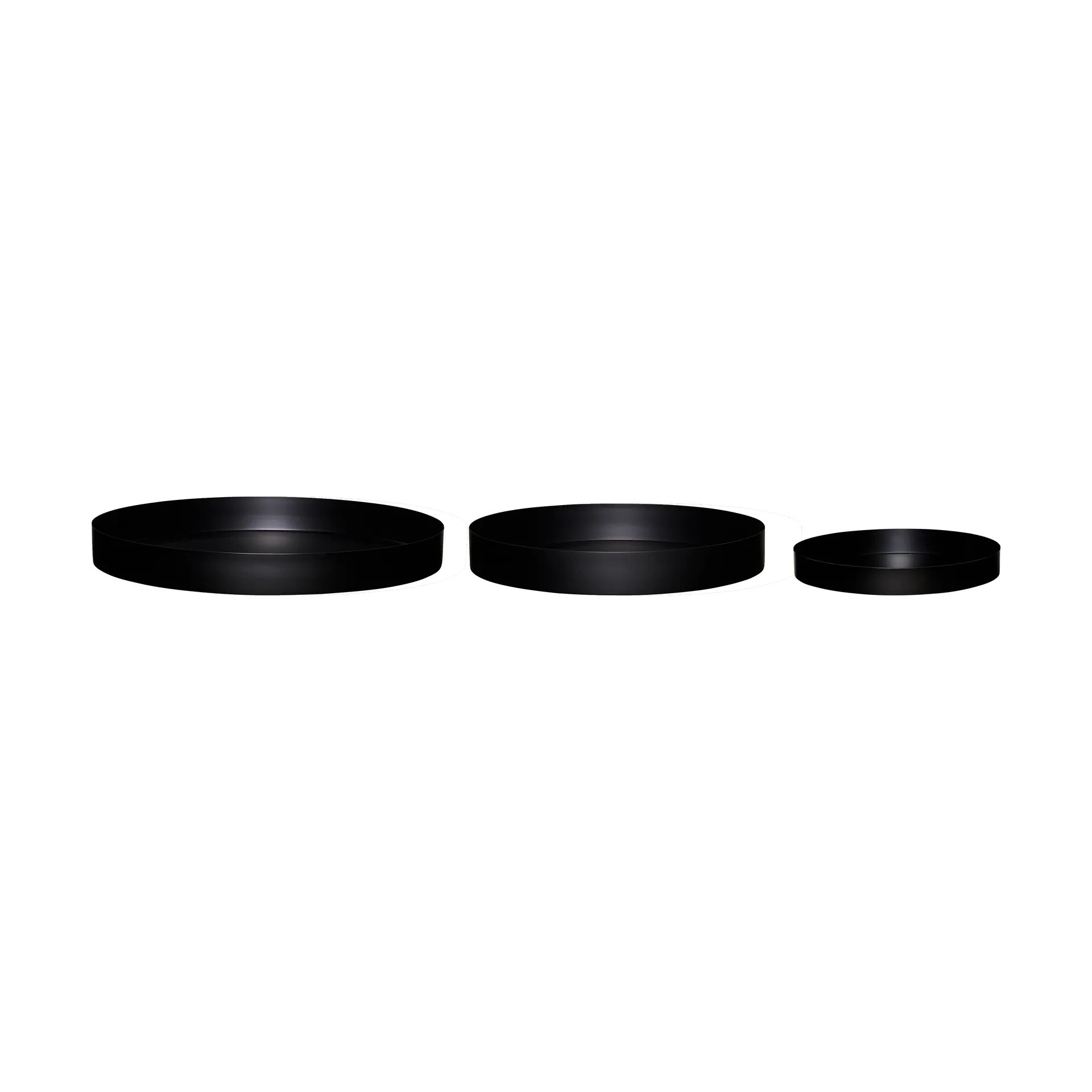 Untersetzer 2er-Pack, Metall-schwarz Hübsch Interior
