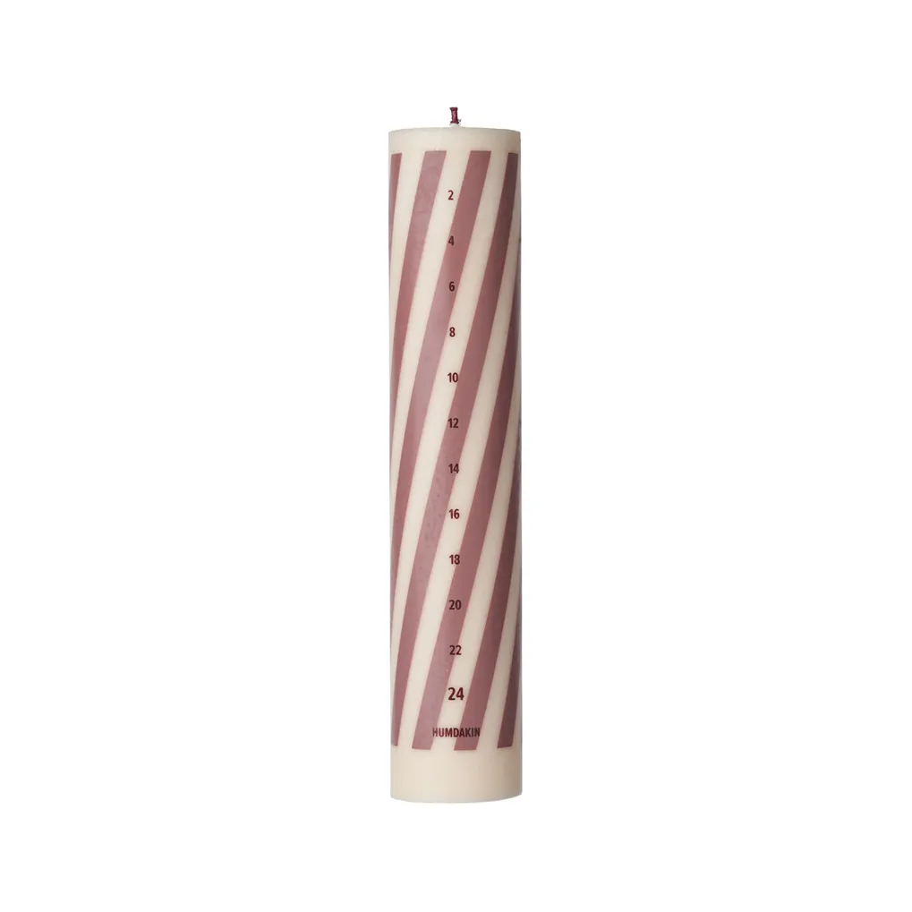 Humdakin Adventkerze 25 cm, Candy Cane Humdakin