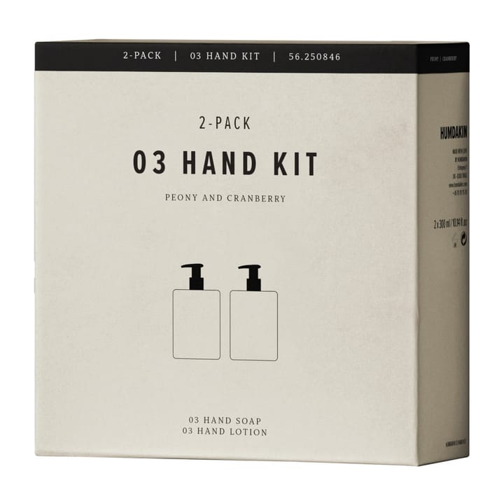 Humdakin Handpflegeset 2 x 300 ml, Peony & cranberry Humdakin