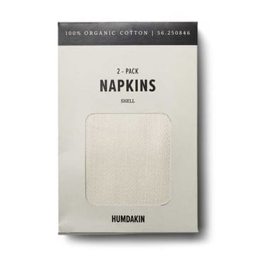 Humdakin Stoffserviette 40 x 40cm 2er Pack - Shell - Humdakin