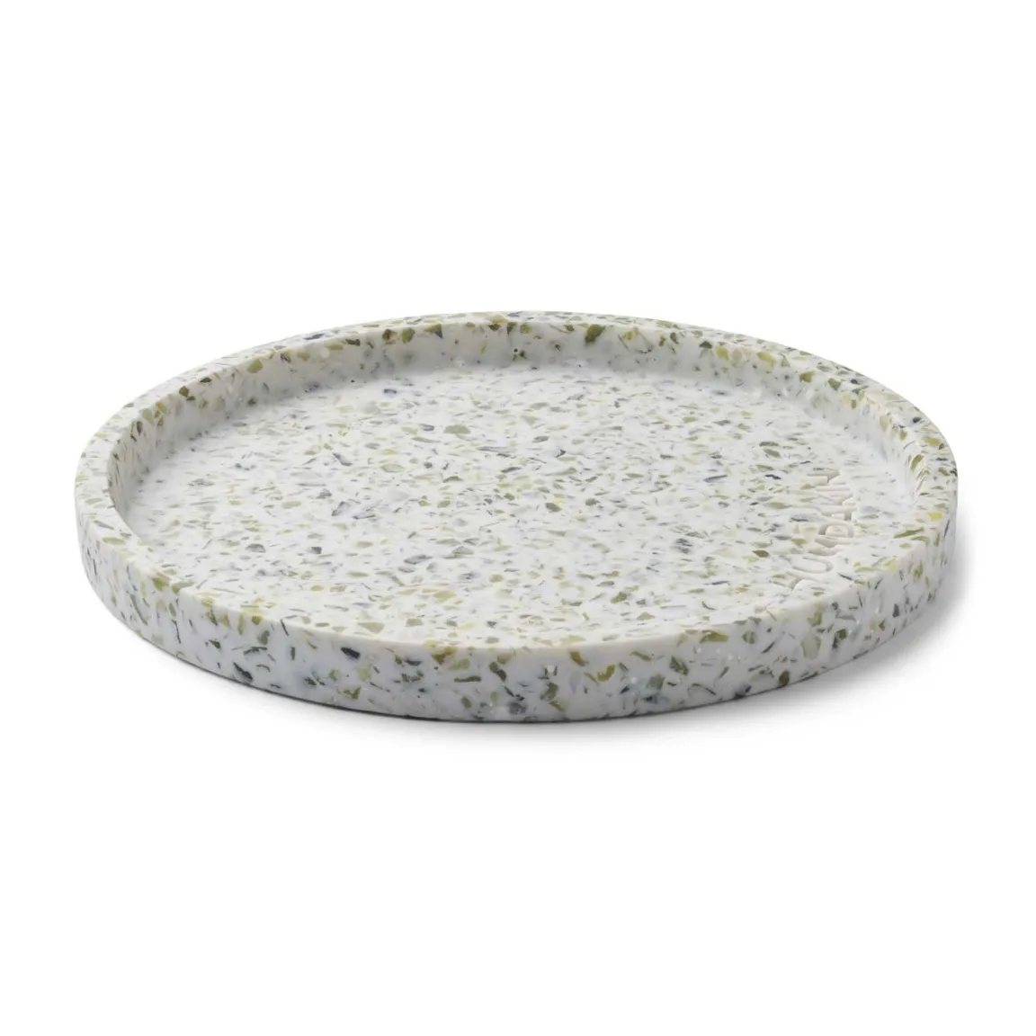 Humdakin Terrazzo rundes Tablett Ø20cm, Green-white Humdakin