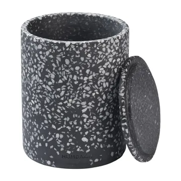 Humdakin Terrazzo Vase mit Deckel Ø 10 cm - Black - Humdakin