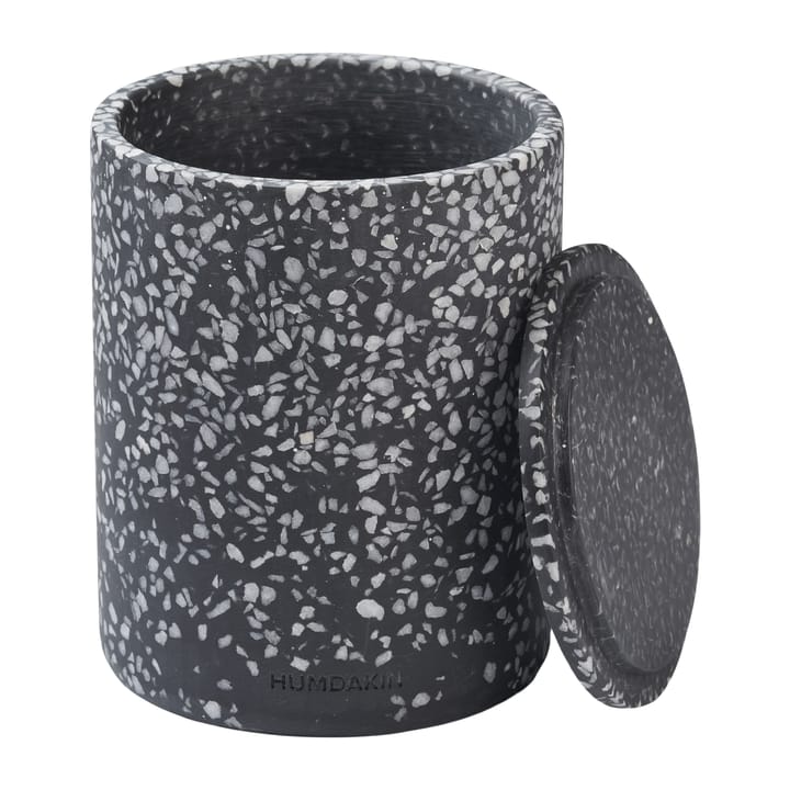 Humdakin Terrazzo Vase mit Deckel Ø 10 cm - Black - Humdakin
