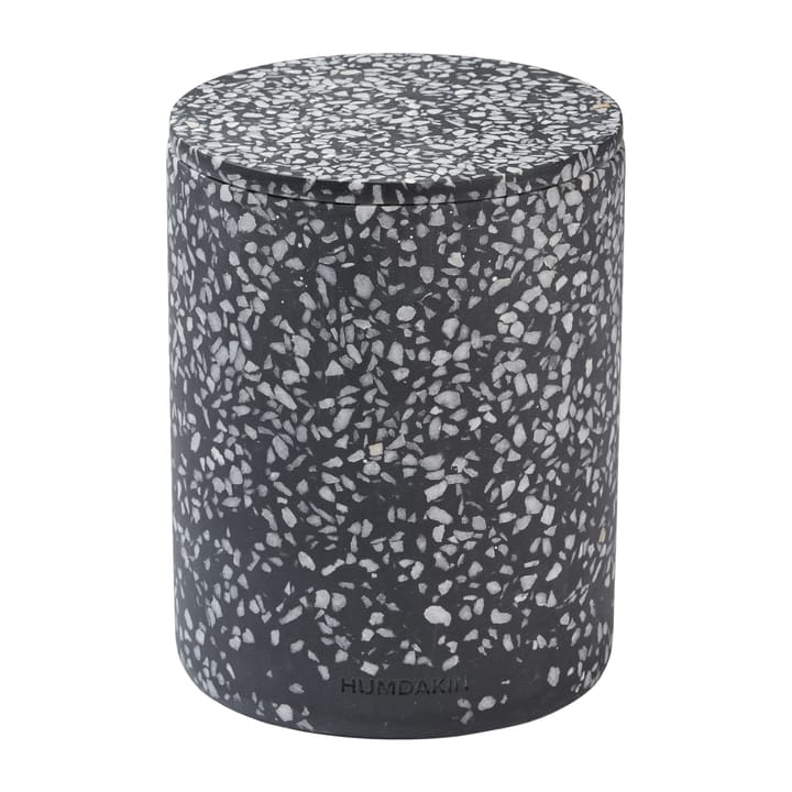 Humdakin Terrazzo Vase mit Deckel Ø 10 cm, Black Humdakin