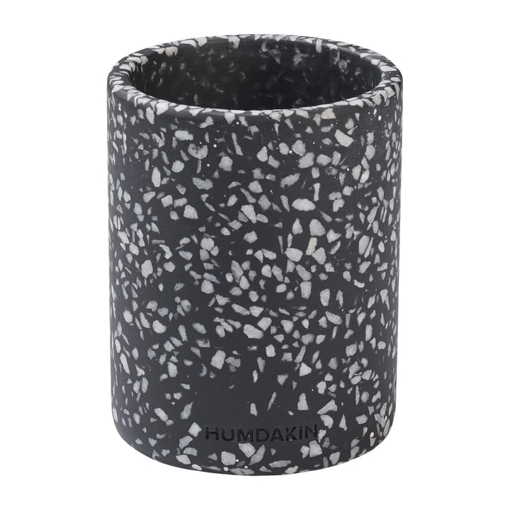 Humdakin Terrazzo Vase mit Deckel Ø 10 cm, Black Humdakin