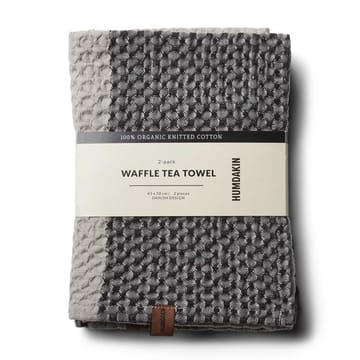 Humdakin Waffle Geschirrtuch 45 x 70cm 2er Pack - Coal-stone - Humdakin