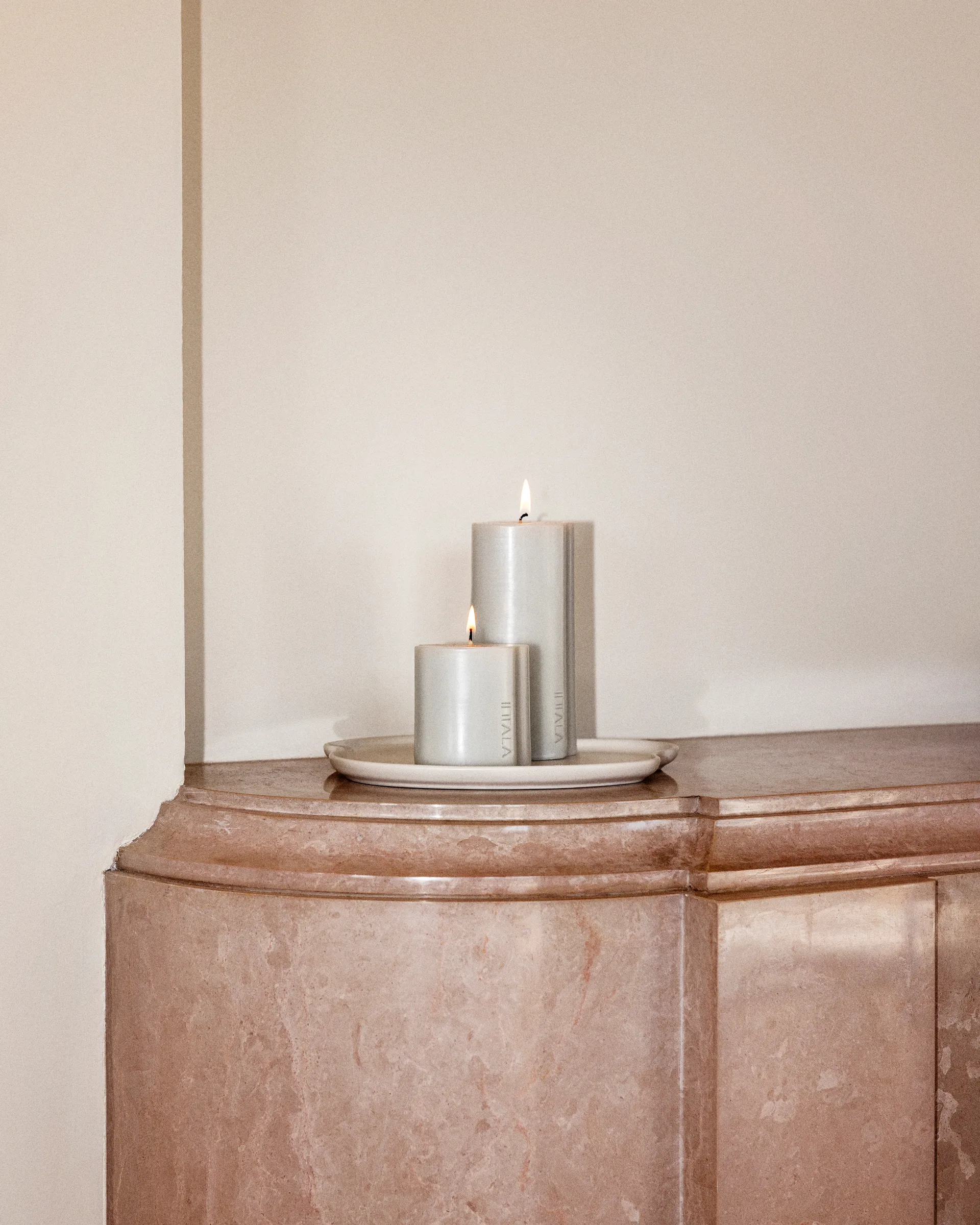 Aalto Blockkerze, Sand, 8 cm Iittala