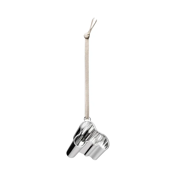 Aalto Dekoanhänger Metall, Silber Iittala