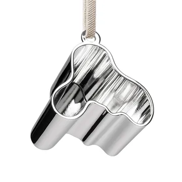 Aalto Dekoanhänger Metall - Silber - Iittala