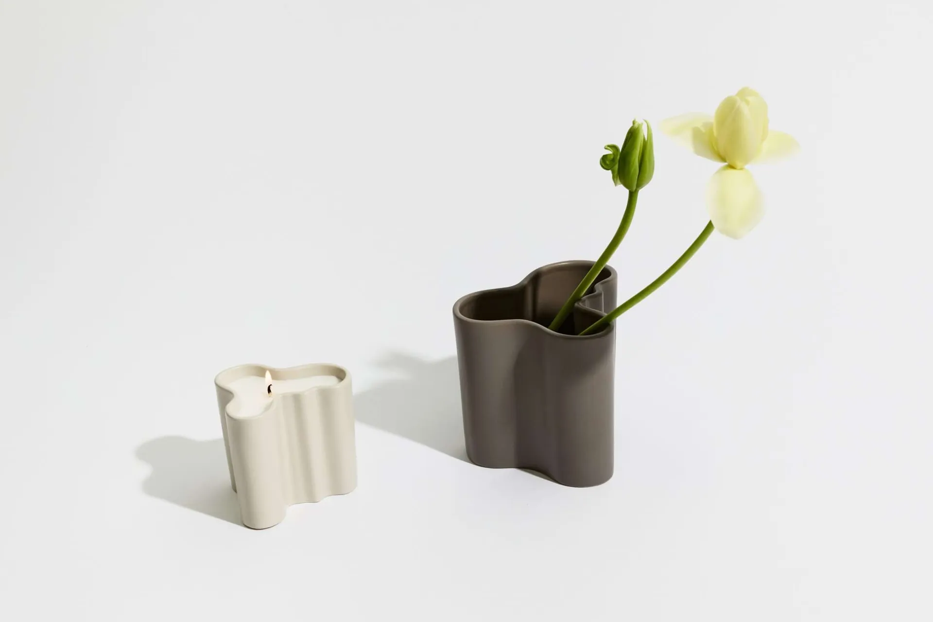 Aalto Duftkerze 11 cm, Asche Iittala