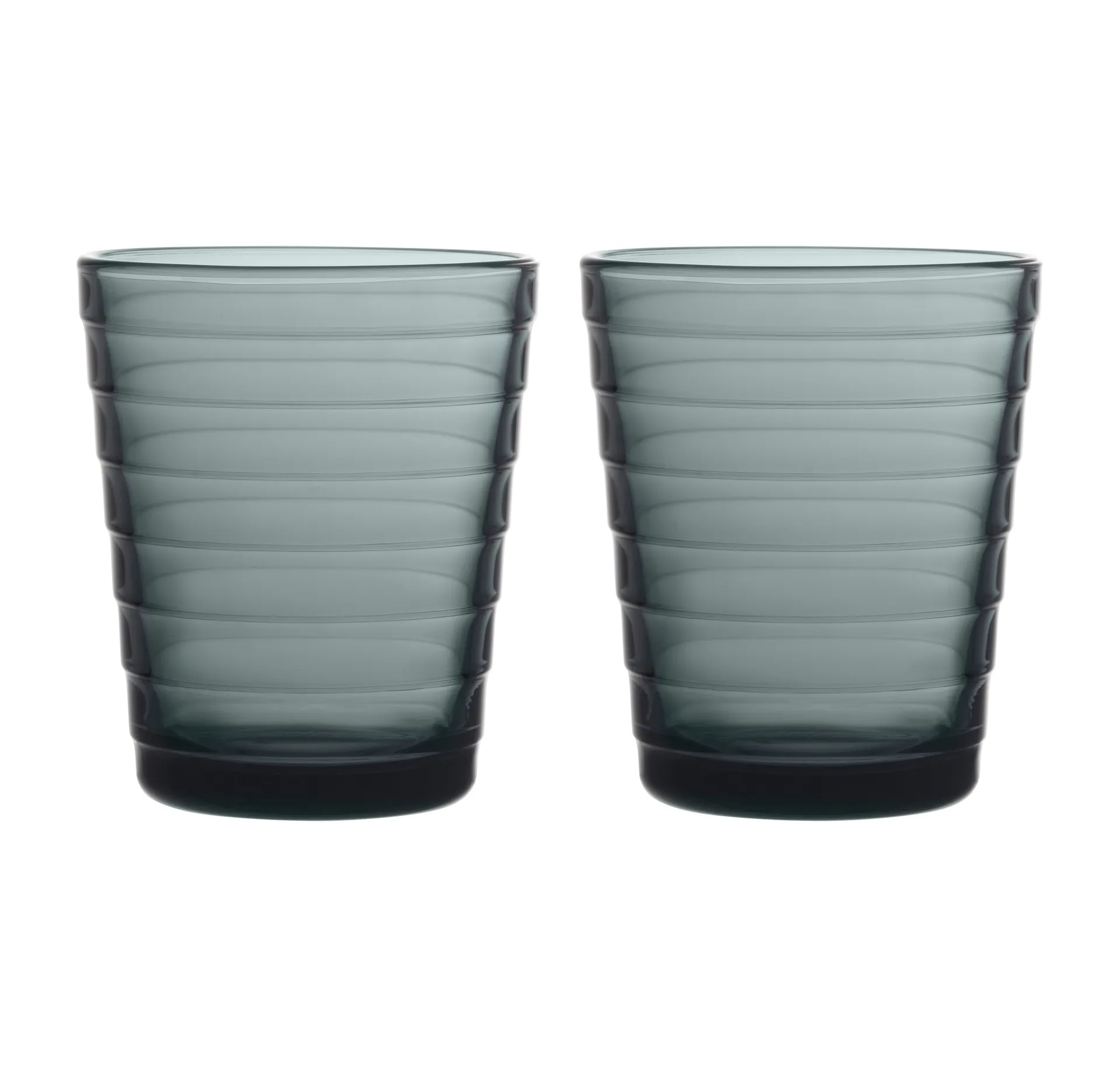 Aino Aalto Wasserglas 22cl im 2er Pack, Dunkelgrau Iittala