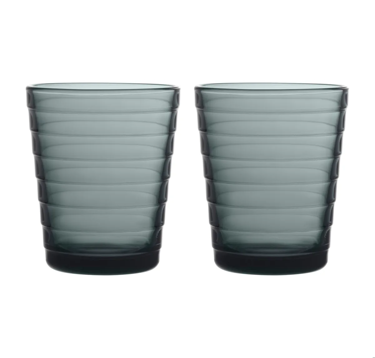 Iittala Aino Aalto Wasserglas 22cl im 2er Pack Dunkelgrau