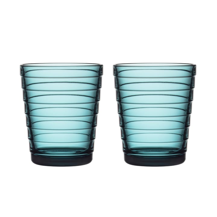 Aino Aalto Wasserglas 22cl im 2er Pack - meeresblau - Iittala