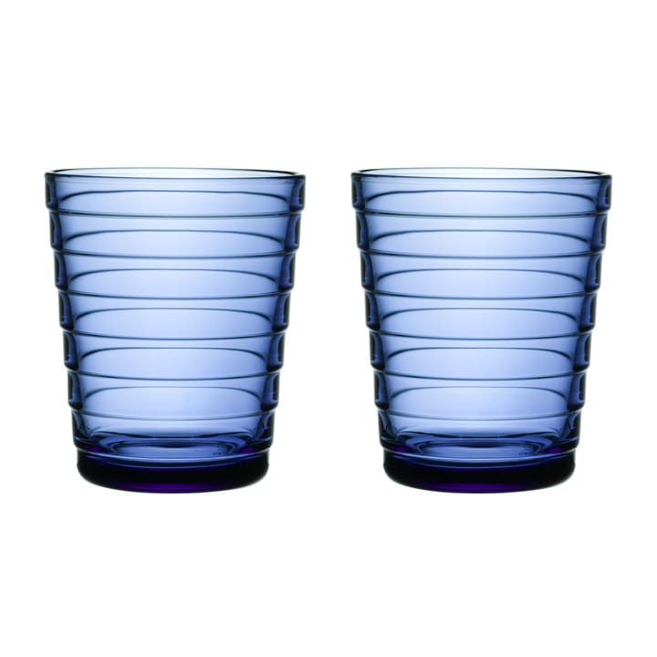 Aino Aalto Wasserglas 22cl im 2er Pack - Ultramarinblau - Iittala