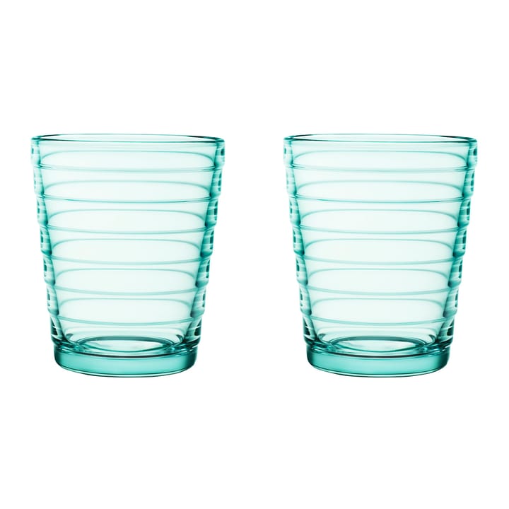 Aino Aalto Wasserglas 22cl im 2er Pack - Wassergrün - Iittala