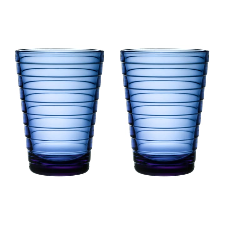 Aino Aalto Wasserglas 33cl im 2er Pack - Ultramarinblau - Iittala