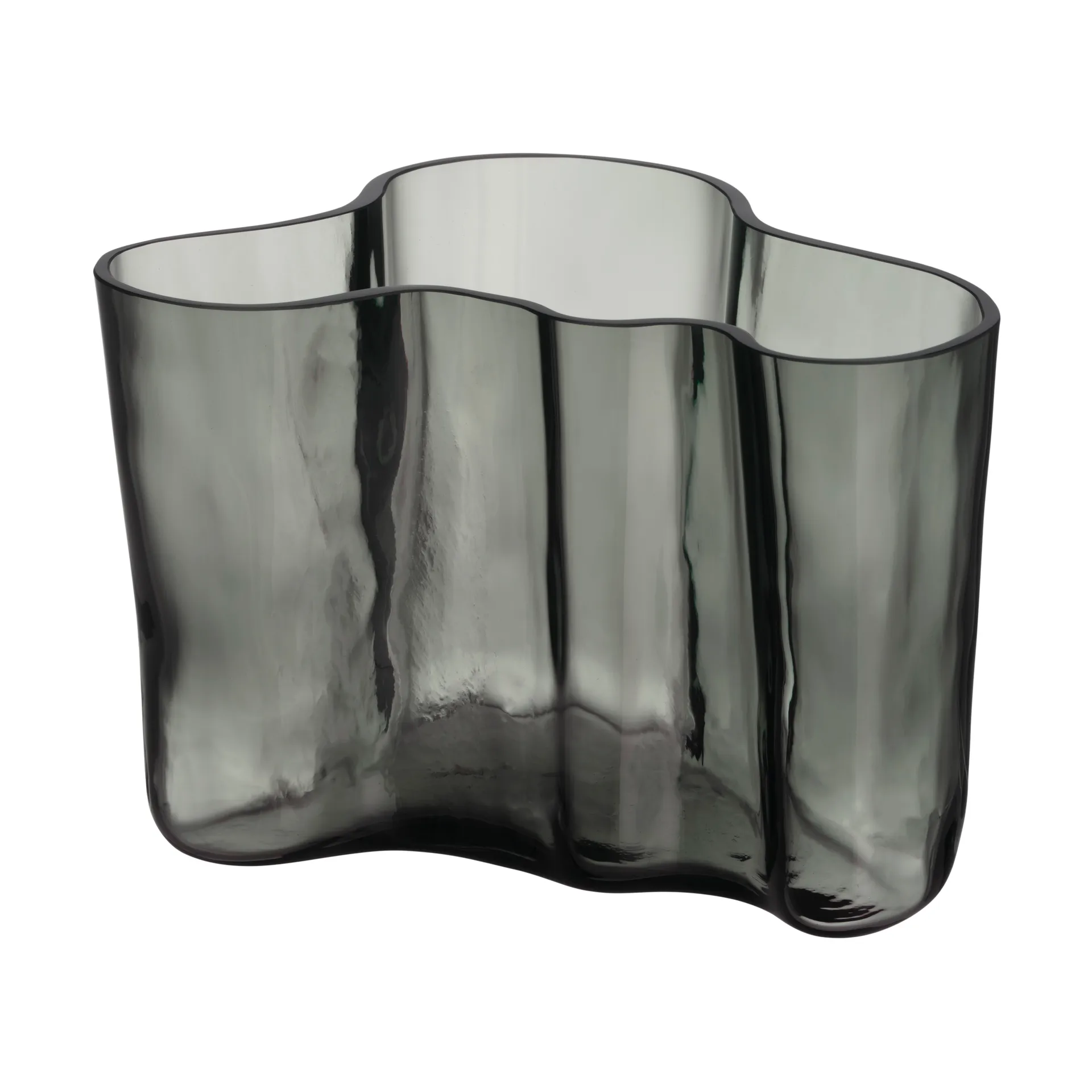 Alvar Aalto Vase 140 mm, Dunkelgrau Iittala