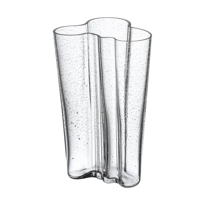 Alvar Aalto Vase 200 mm - Bubbleglas klar, jubiläumsausgabe - Iittala