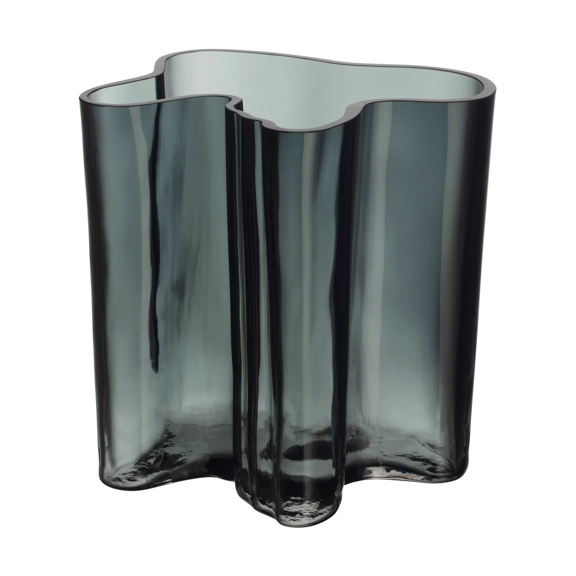 Alvar Aalto Vase 200 mm, Dunkelgrau Iittala