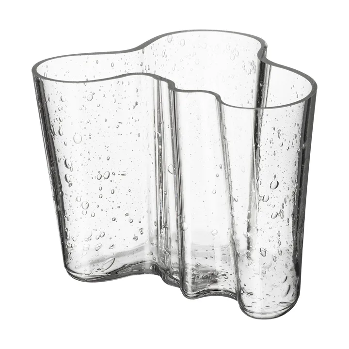 Alvar Aalto Vase jubiläumsausgabe 120 mm - Bubbleglas klar - Iittala