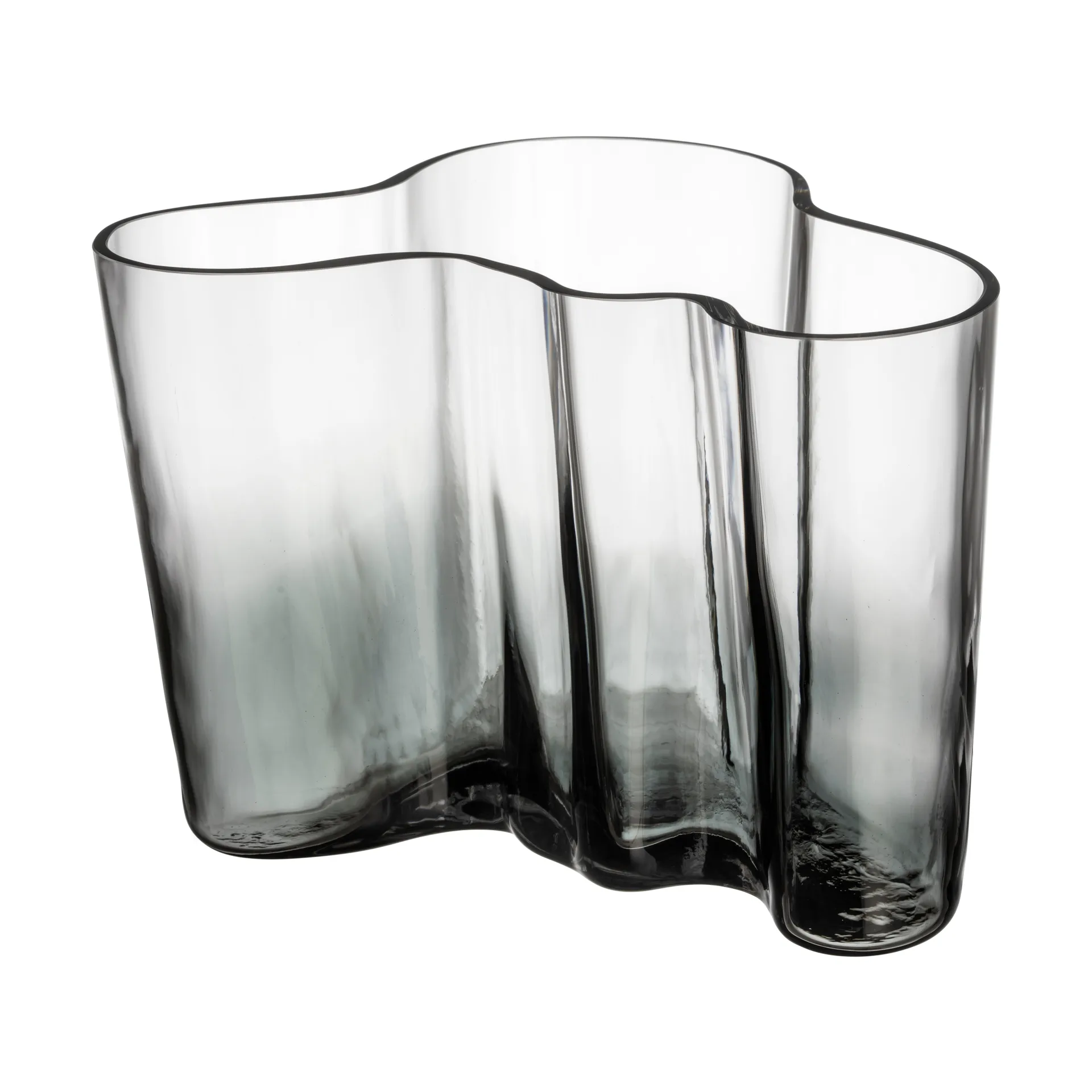 Alvar Aalto Vase Limited Edition 140 mm, Klar-dunkelgrau Iittala