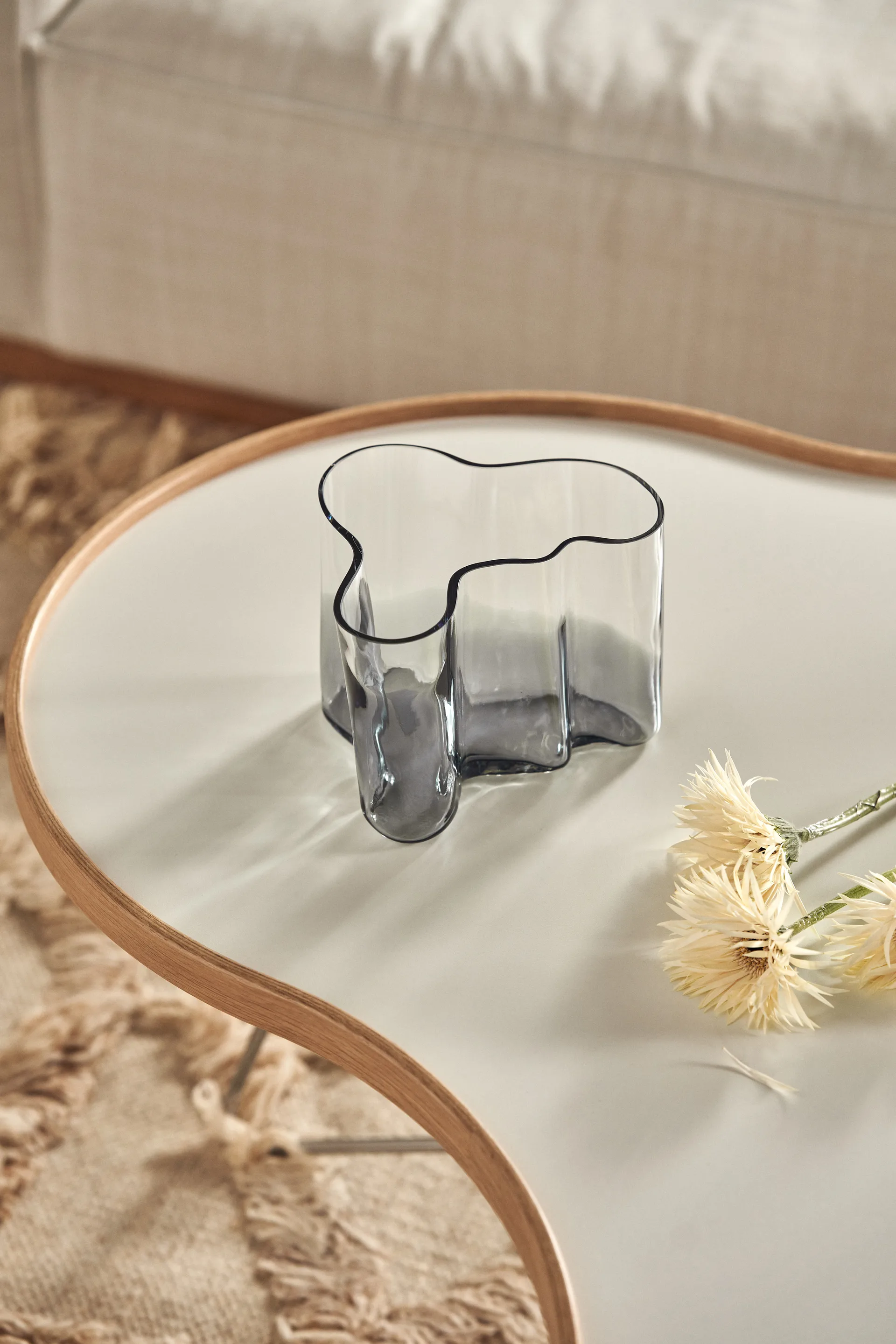 Alvar Aalto Vase Limited Edition 140 mm, Klar-dunkelgrau Iittala