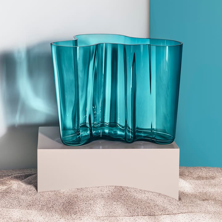 Alvar Aalto Vase meeresblau - 160mm - Iittala