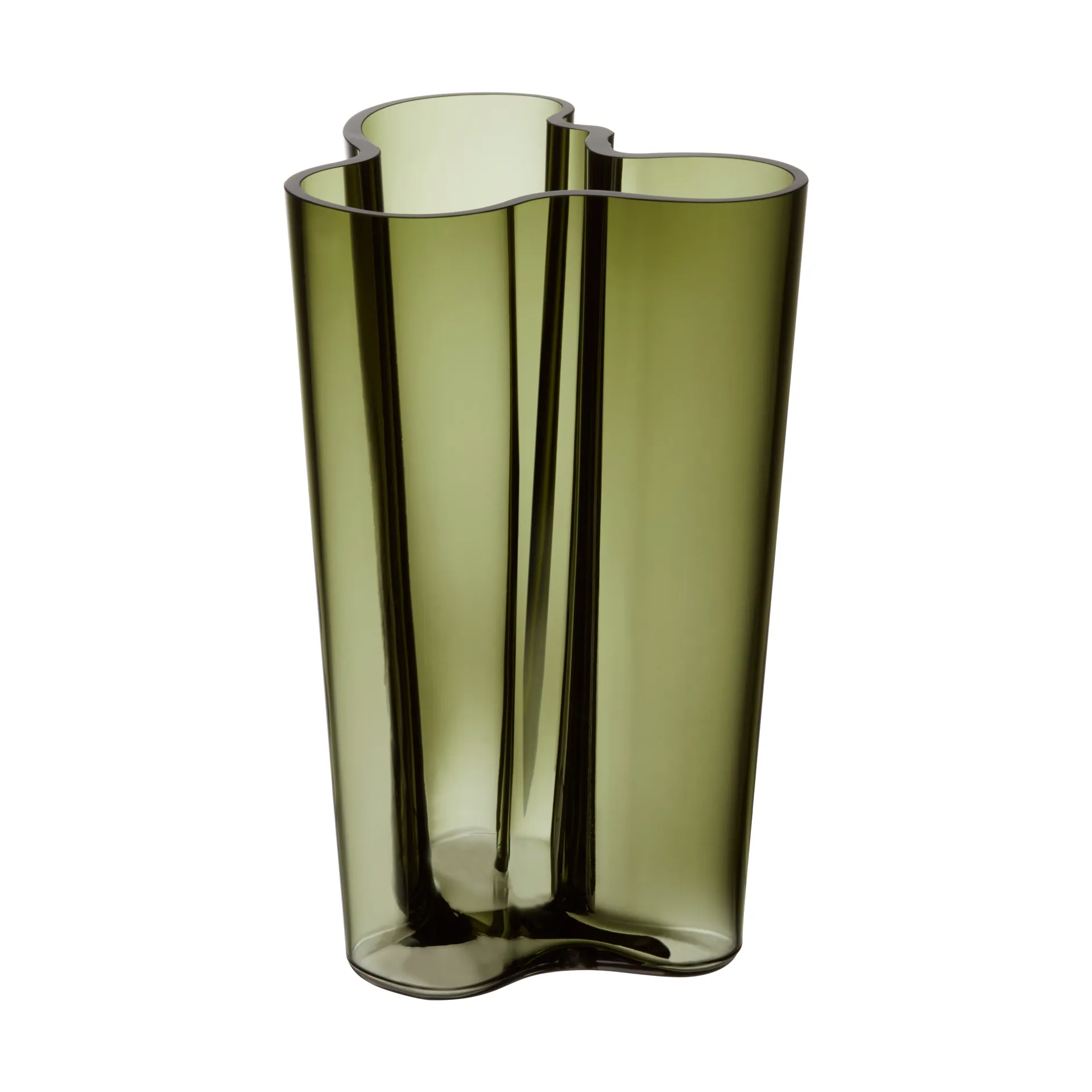 Alvar Aalto Vase moosgrün, 251mm Iittala
