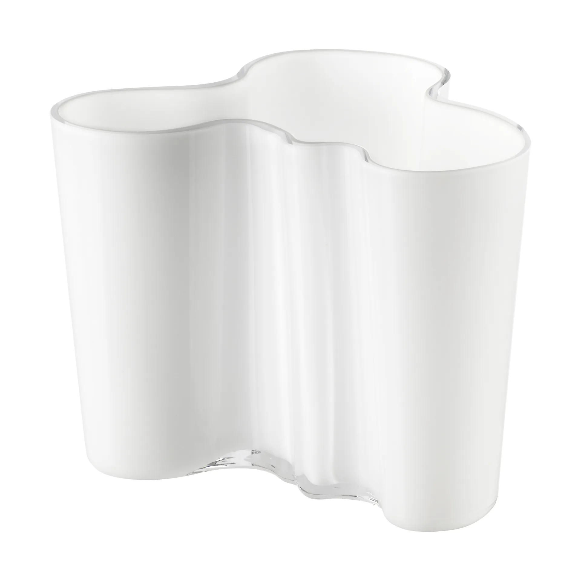 Alvar Aalto Vase opalweiß, 120mm Iittala