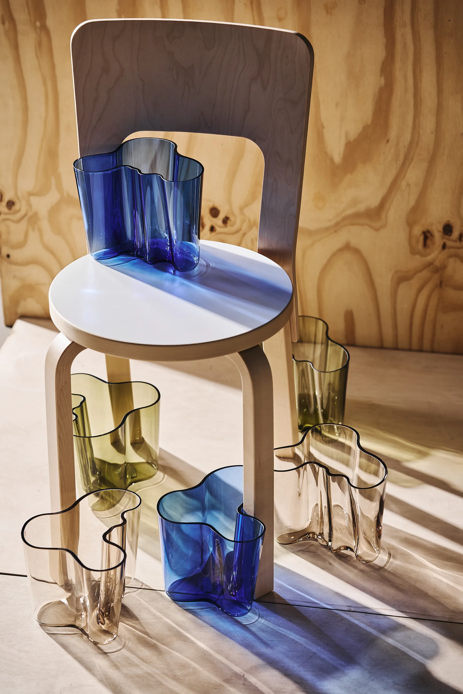 Alvar Aalto Vase ultramarinblau, 160mm Iittala