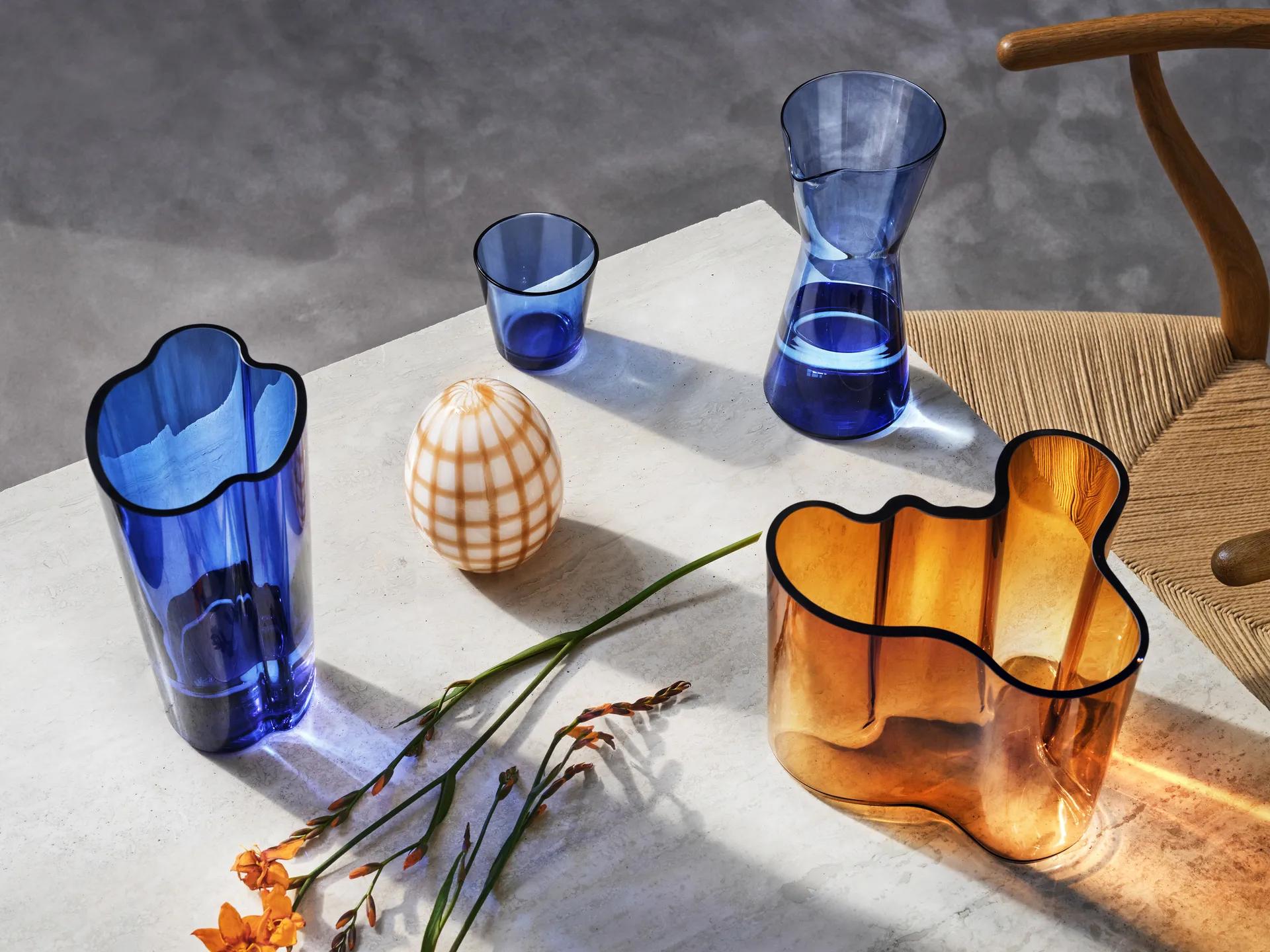Alvar Aalto Vase ultramarinblau, 220mm Iittala