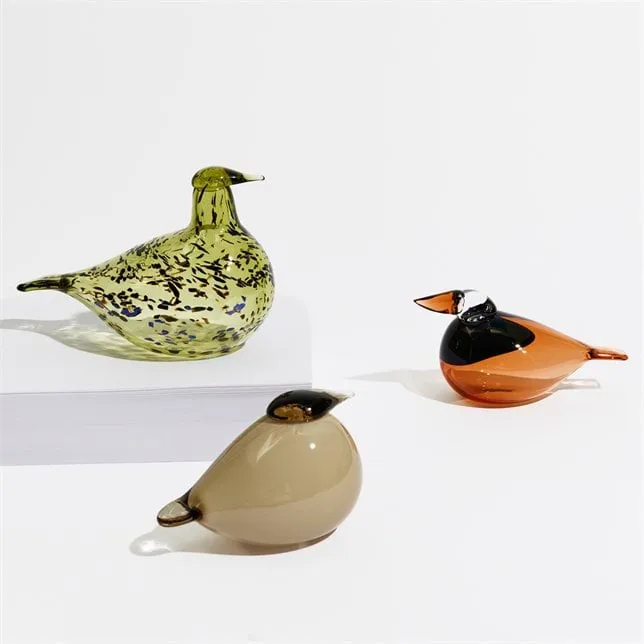 Birds by Toikka Eisvogel Königin, Pomeranze, 15,5x7 cm Iittala