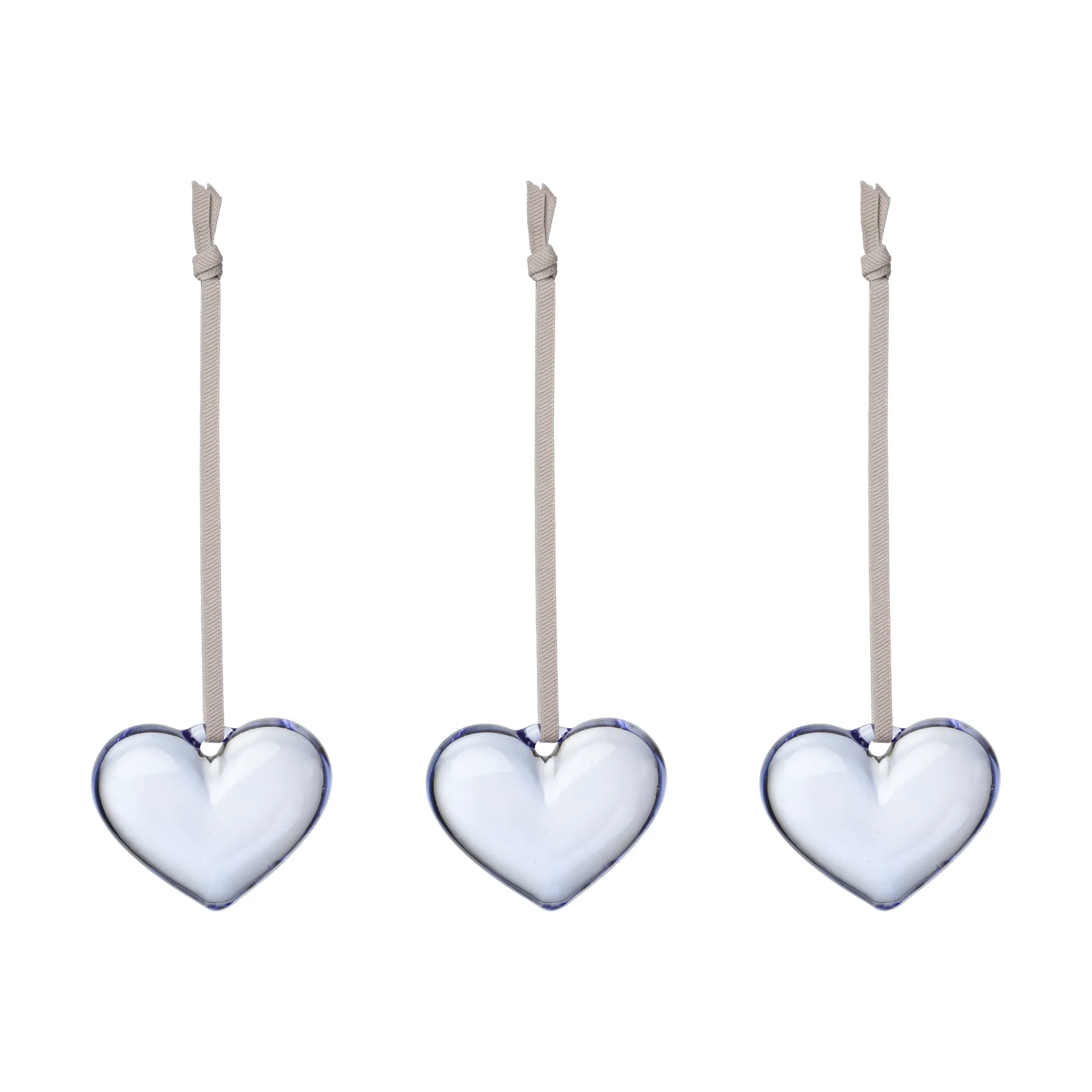 Iittala Glasherz, Klarblau, 5 cm, 3er Pack Iittala