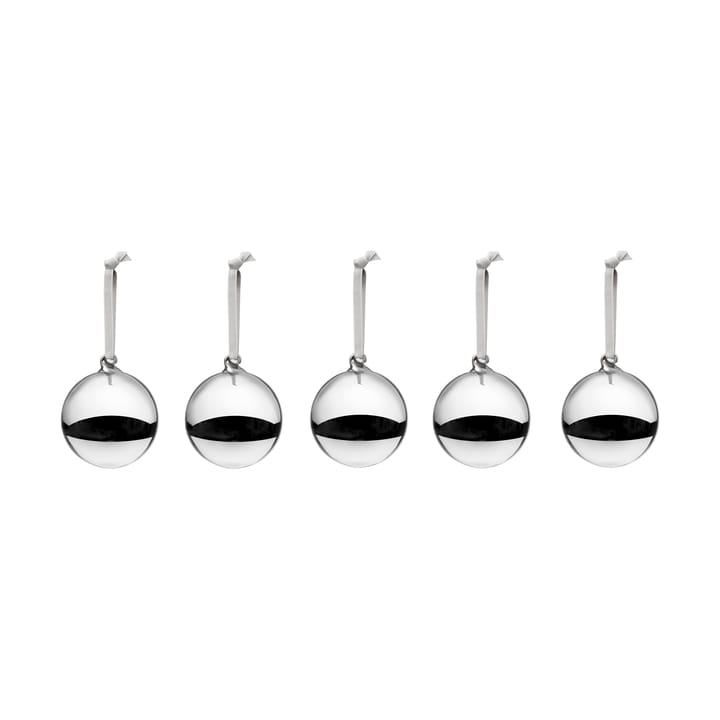 Iittala Glaskugel Ø8 cm 5er-Pack - Silber - Iittala