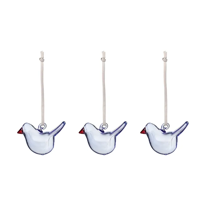 Iittala Glasvogel - Klarblau, Mini, 3er Pack - Iittala