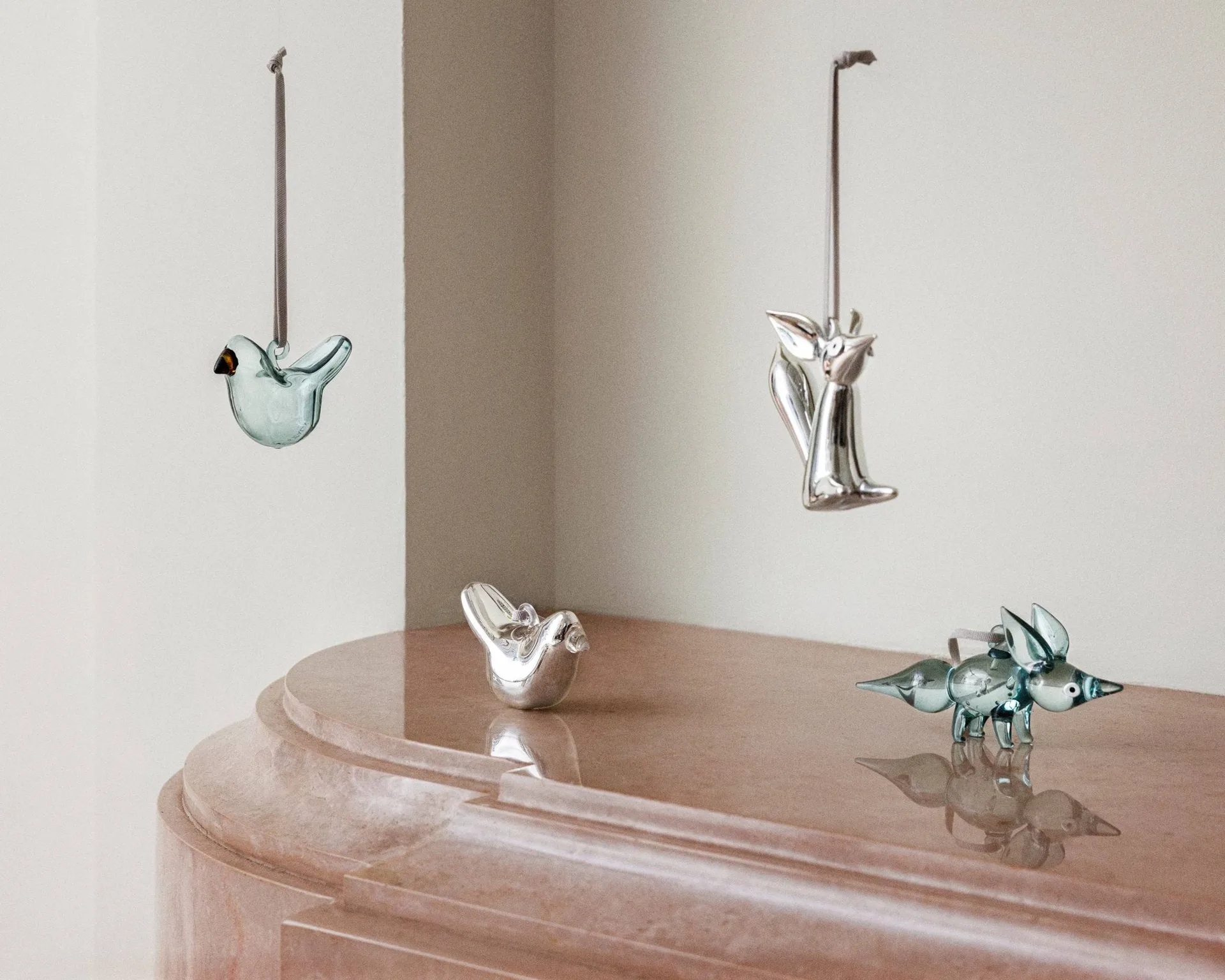 Iittala Glasvogel, Spiegel, Mini, 3-teilig Iittala