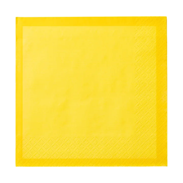 Iittala Papierserviette - Feuergelb, 33 x 33 cm, 20er-Pack - Iittala