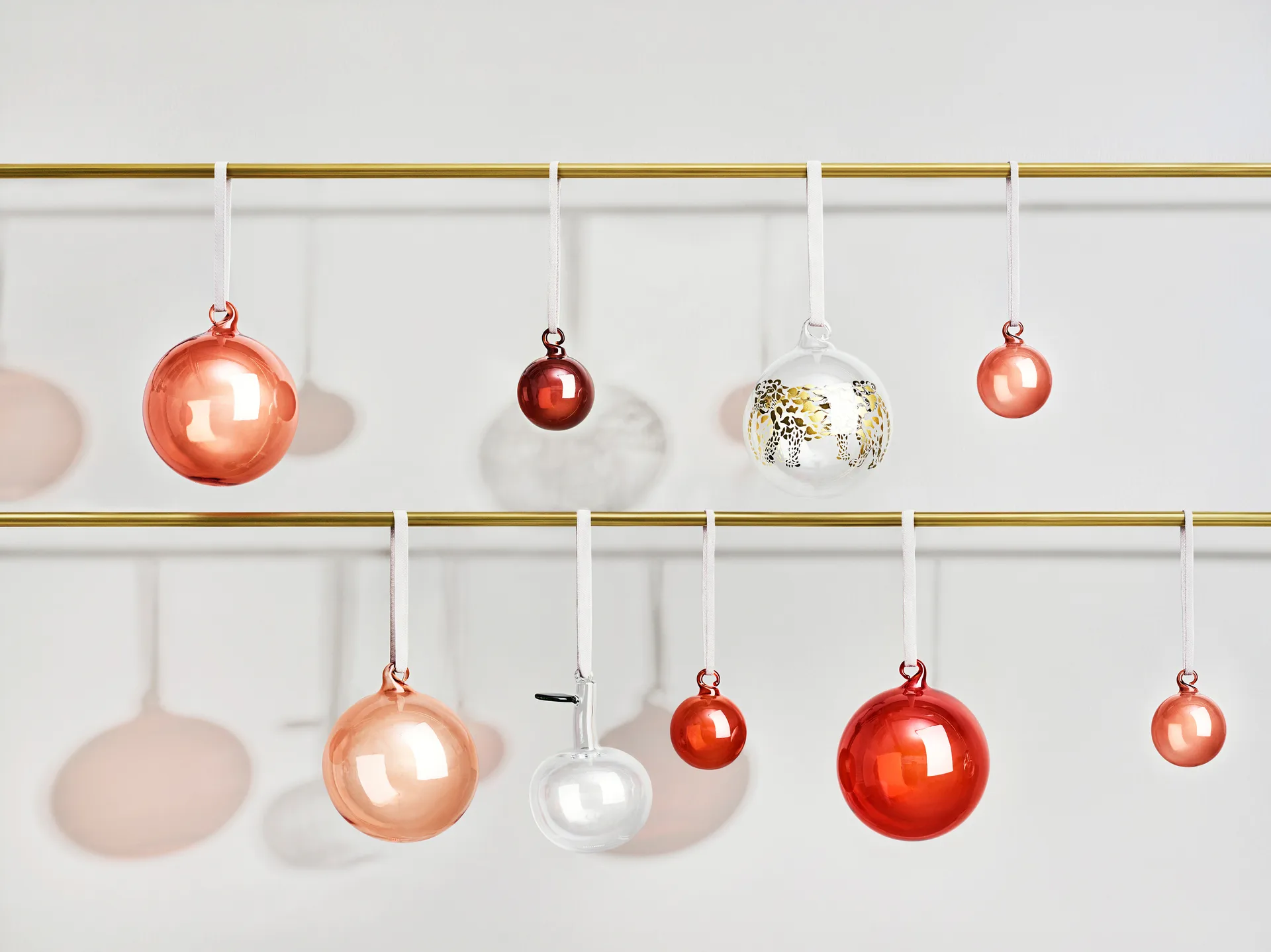Iittala Weihnachtskugel Glas 40 mm 5 Teile, Rot Iittala