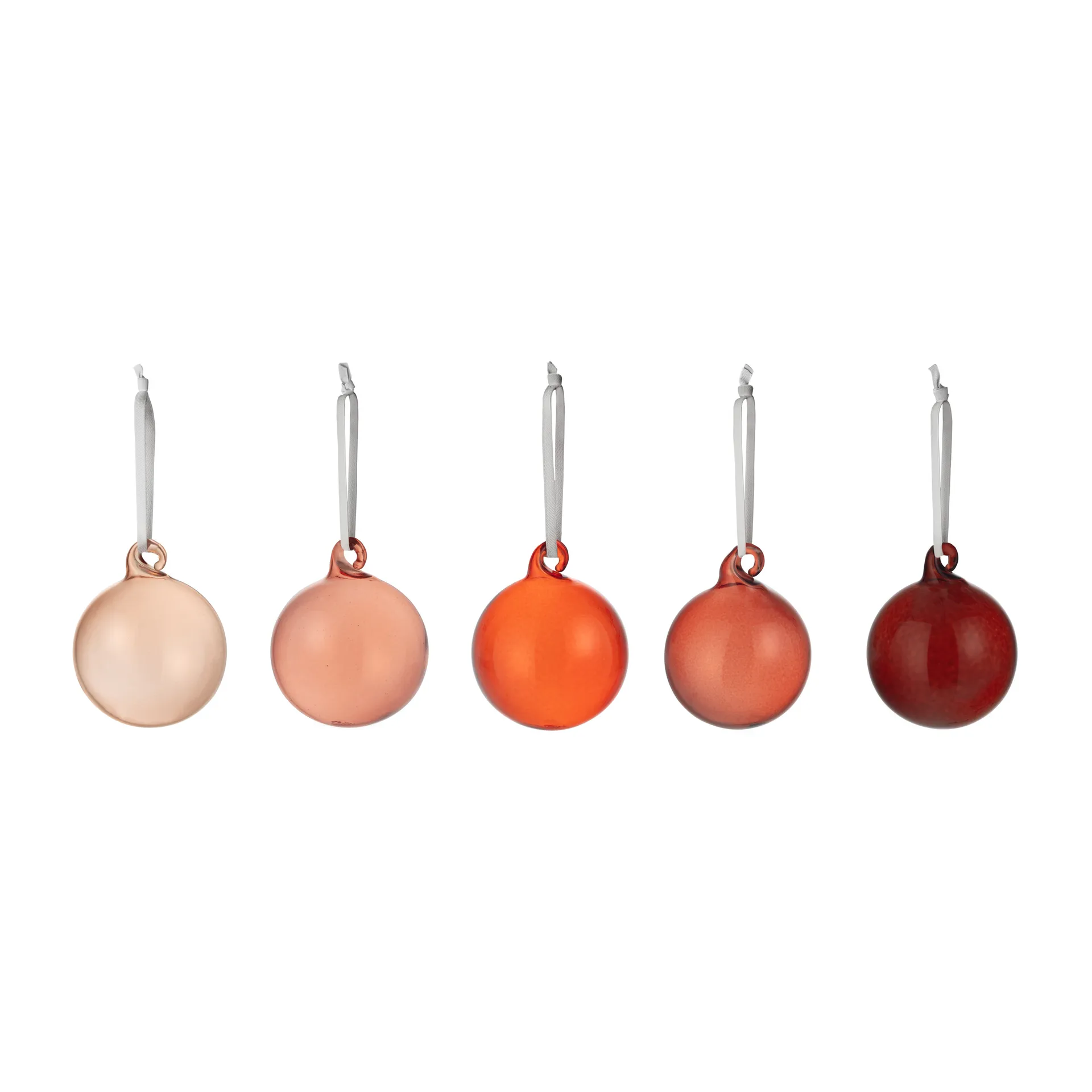 Iittala Weihnachtskugel Glas 40 mm 5 Teile, Rot Iittala