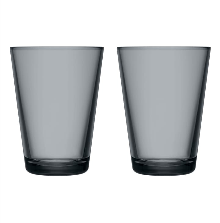 Kartio Trinkgläser 40cl 2er Pack - Dunkelgrau - Iittala
