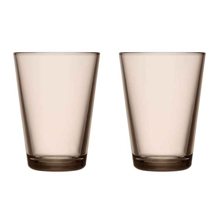 Kartio Trinkgläser 40cl 2er Pack - Leinen - Iittala