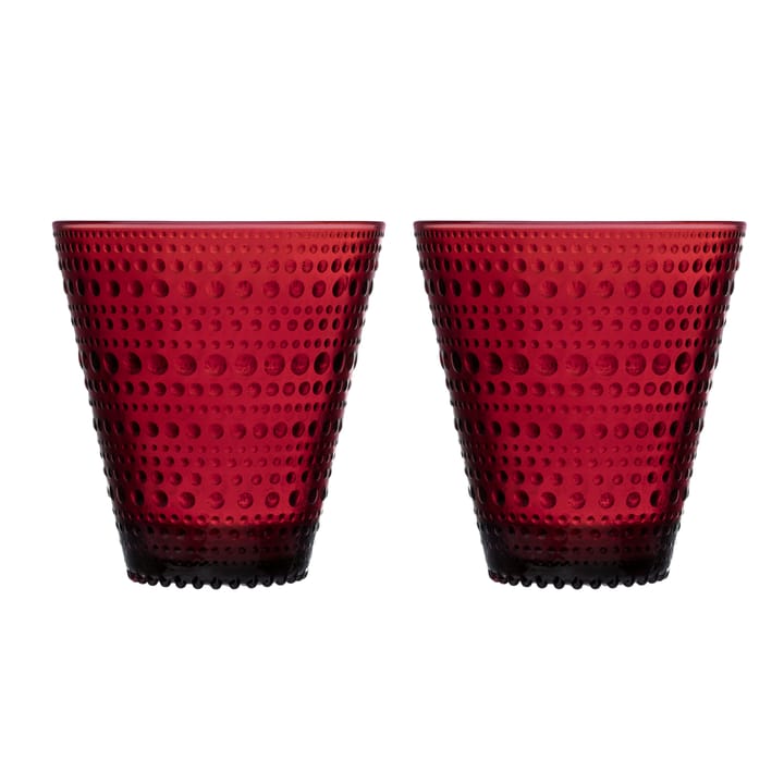 Kastehelmi Glas 2er Pack - 30cl cranberry (rot) - Iittala