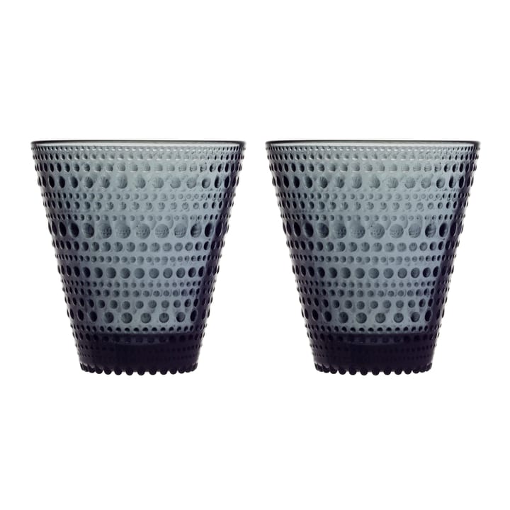 Kastehelmi Glas 2er Pack - Dunkelgrau - Iittala