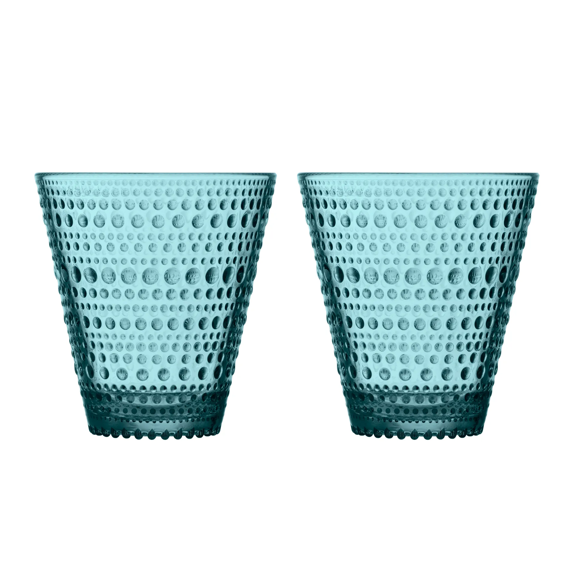 Kastehelmi Glas 2er Pack, Meeresblau Iittala
