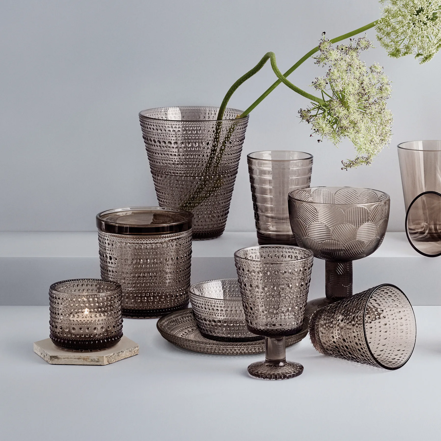 Iittala Kastehelmi Teller Violett – 17,2 Cm Durchmesser, Glas, Spülmaschinengeeignet