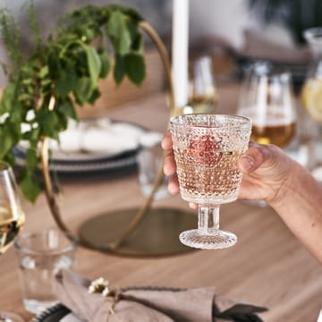 Kastehelmi Trinkglas mit Fuß 26 cl 2-pack - Klar - Iittala