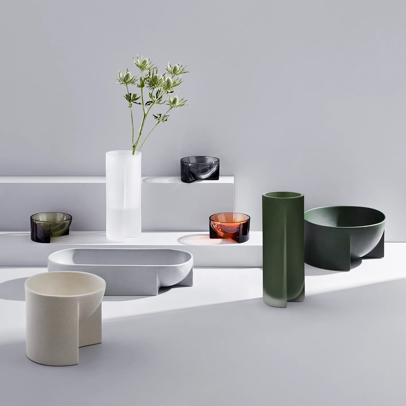 Kuru Vase 25,5cm, Gefrostet moosgrün Iittala