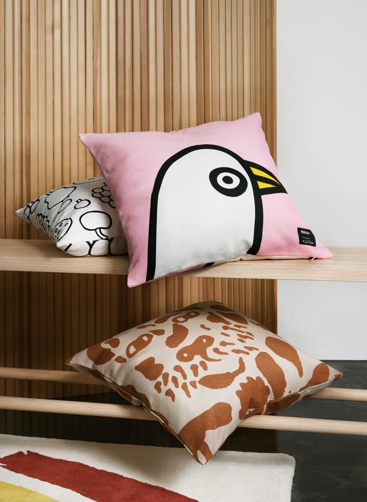 Oiva Toikka Birdie Kissenbezug 47 x 47cm, Rosa Iittala